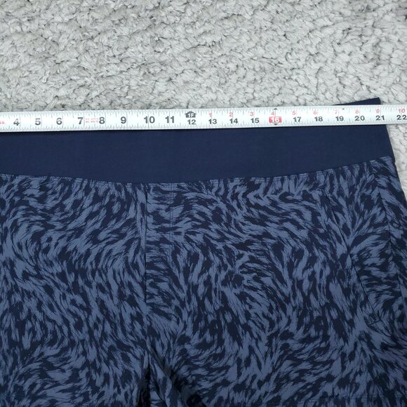 Athleta Trekkie North Printed Shorts Navy Blue Plus Size 20 Athletic Stretch - Picture 3 of 7